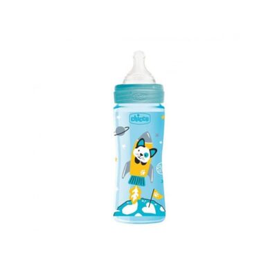 CHICCO  Biberon Bleu 4M+ 330Ml Well Being 286372