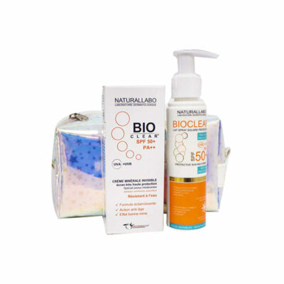 BIOCLEAR  Trousse Ecran Invisi+Lait Solaire Spray