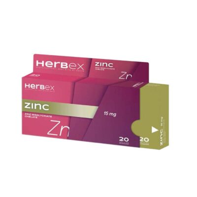HERBEX ZINC 15MG BT 20 GELULES
