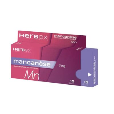 HERBEX Manganese 2Mg Boite 15 Gellules
