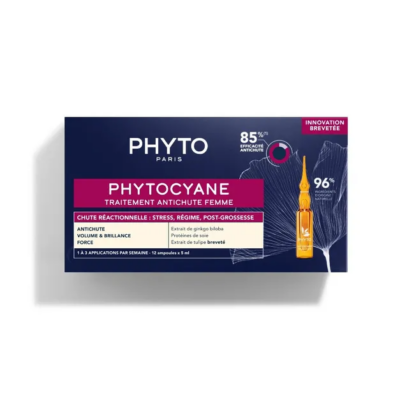 Phytocyane Traitement Anti Chute Femme Bt 12 Ampou