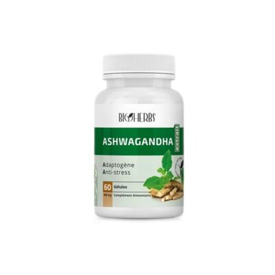BIOHERBS Ashwagandha Anti Stress Boite 60 Gelules