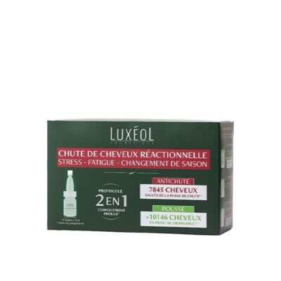 LUXEOL Chute De Cheveux Reactionnel 2En1 Boite 14 Doses