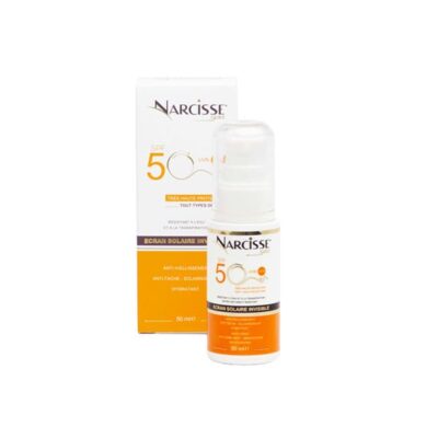 NARCISSE Gold Ecran Invisible Flacon 50Ml Spf50+