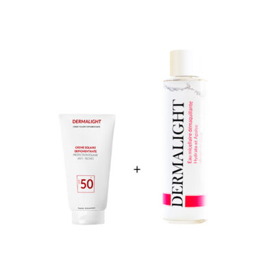 DERMALIGHT Coffret Crème solaire dépigmentante + Eau Micellaire