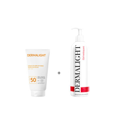 DERMALIGHT Coffret Ecran Invisible + Gel Nettoyant