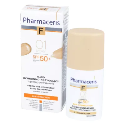 PHARMACERIS F FOND DE TEINT SPF50  01 IVORY 30ML
