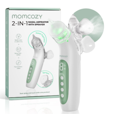 MOMCOZY ASPIRATEUR NASAL BEBE 2 EN 1 AVEC SPRAY