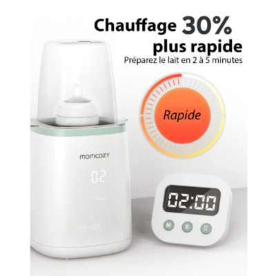 MOMCOZY CHAUFFE BIBERON INTELLIGENT 6 EN 1