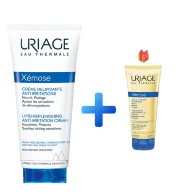 URIAGE XEMOSE CREME RELIPIDANTE 200ML+ HUILE L50ML