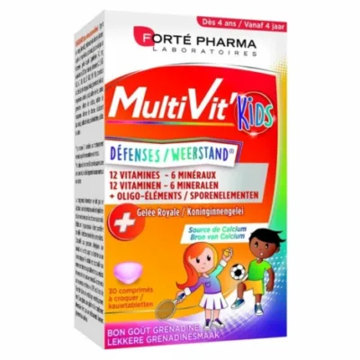 FORTE PHARMA MULTIVIT KIDS DEFENSES BT 30CP CROQ