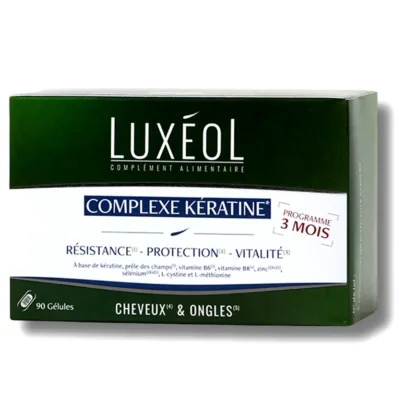 LUXEOL COMPLEXE KERATINE CHEVEUX & ONGLES BT 90 GEL